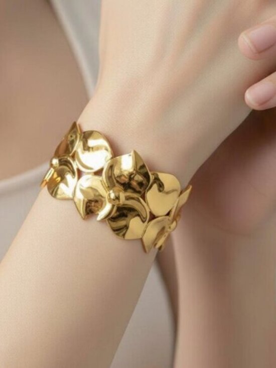 Jewelry - 304 Stainless Steel Bracelets High Quality Fashionable Hollow Ring Design Bangle